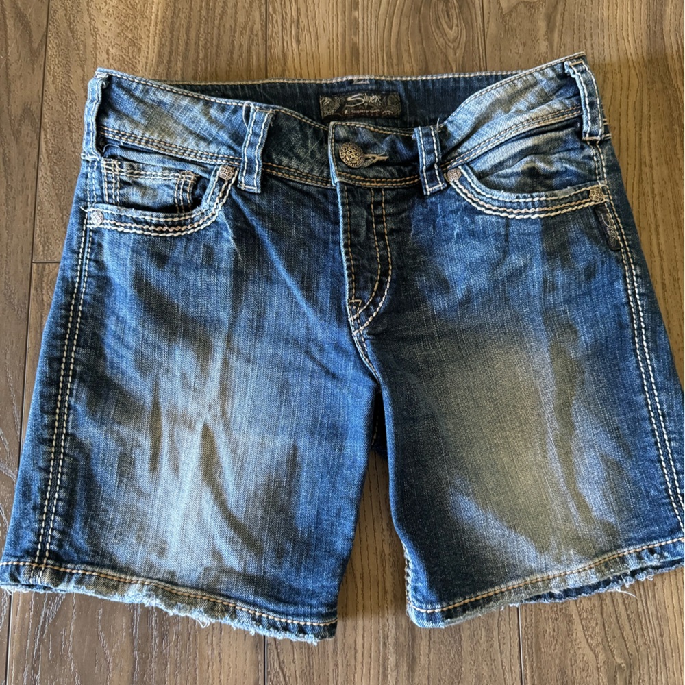 Silver - Suki Jean Shorts - 29